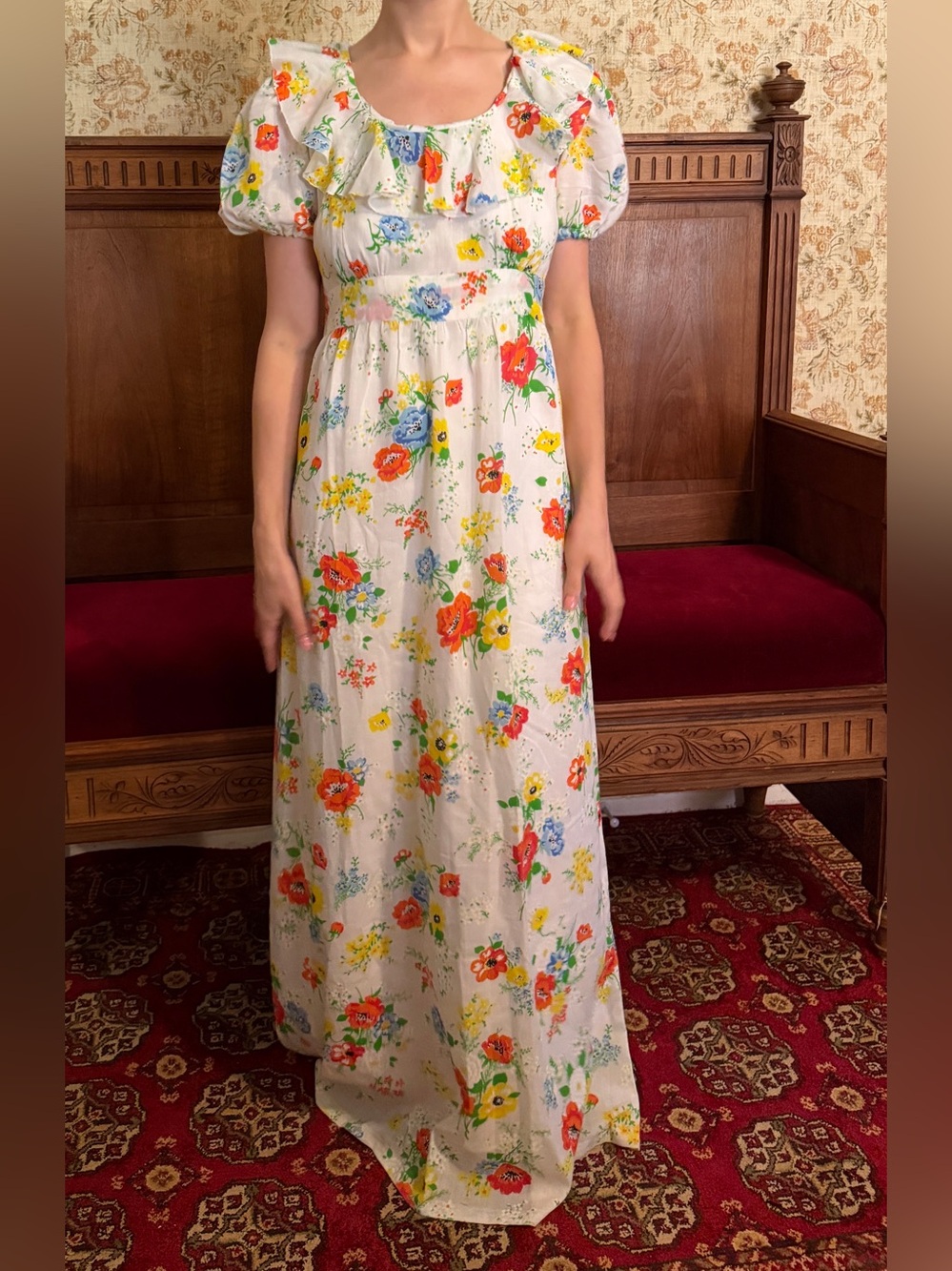 Vintage Floral Maxi Dress